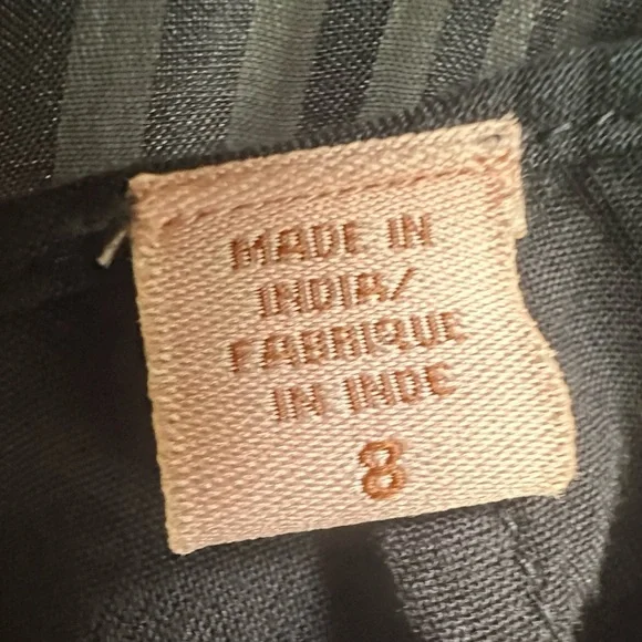 Not So Serious by Pallavi Mohan Black Embroidered Maxi Dress - Size 8 - Picture 8 of 10